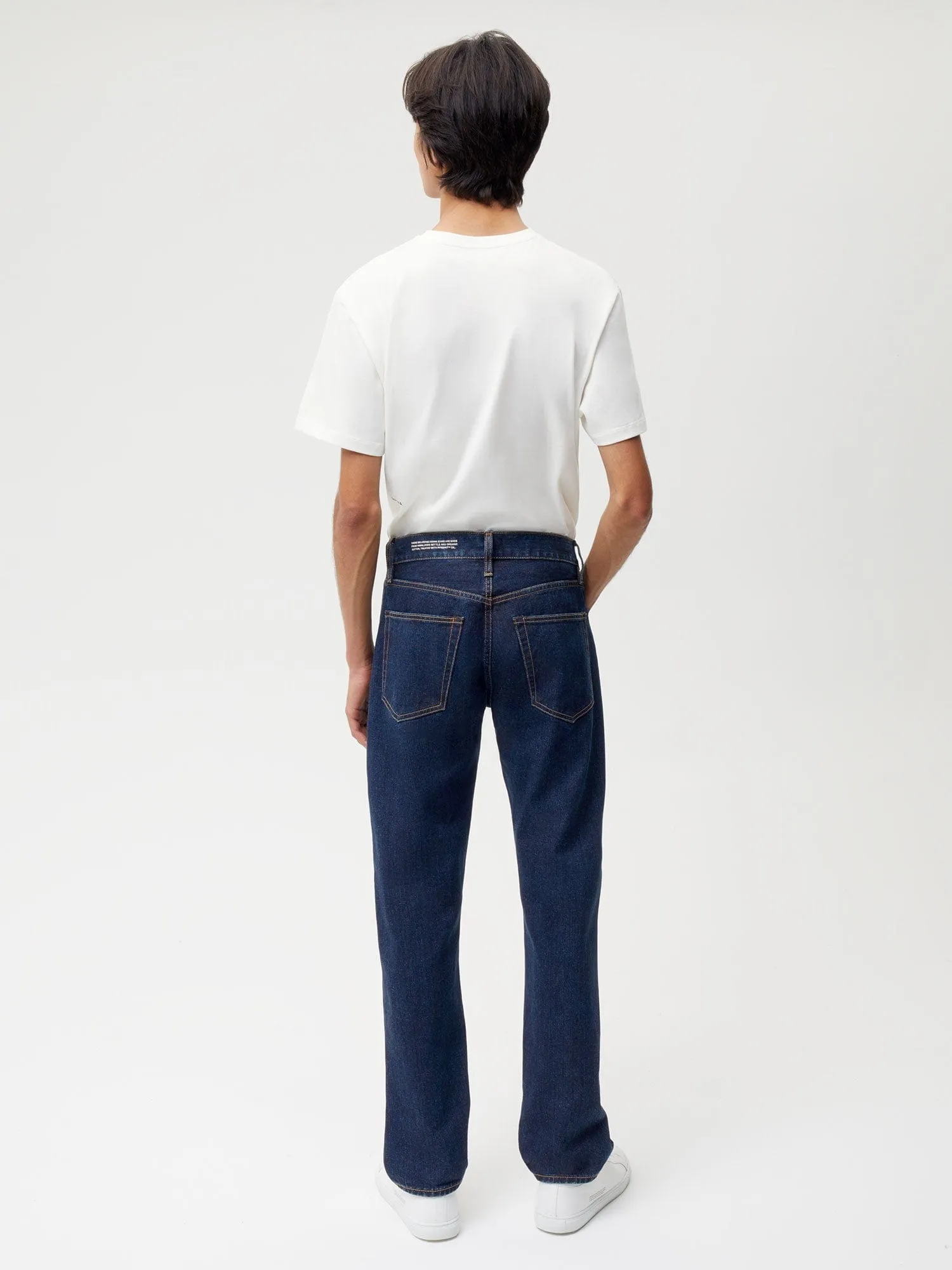 Nettle Denim Straight Leg Jeans—rinse wash