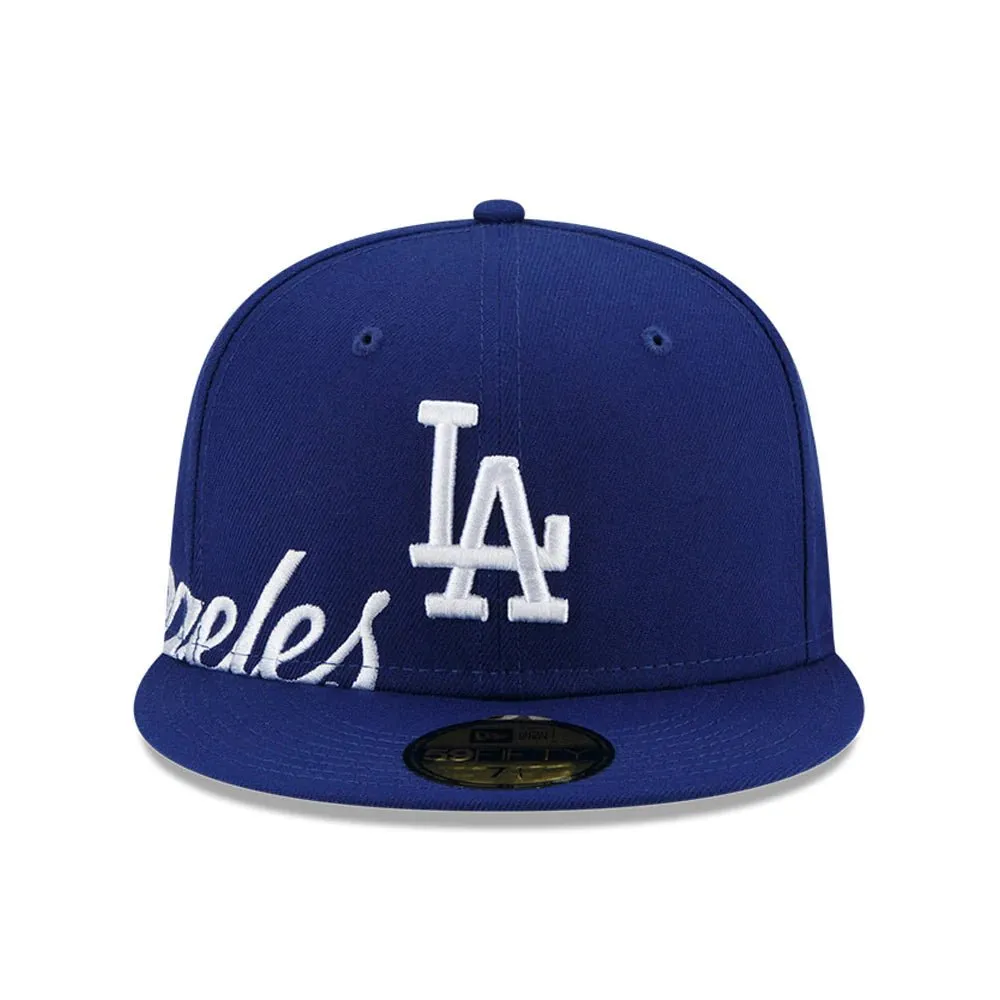 New Era Los Angeles Dodgers Split Blue 59Fifty Fitted