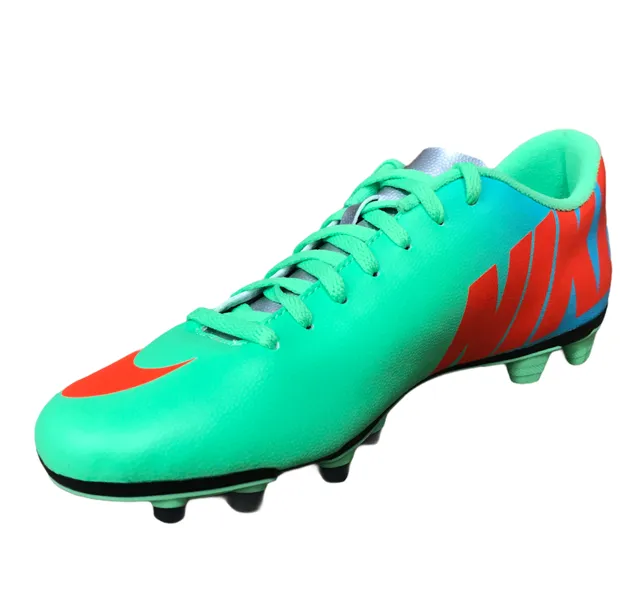 Nike men's football boot Mercurial Vortex FG 573873 380 green gradient light blue