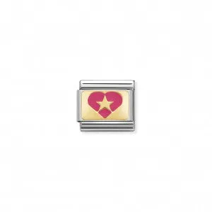 Nomination LINK COMPOSABLE CUORE CON STELLA FUCSIA 030284/18