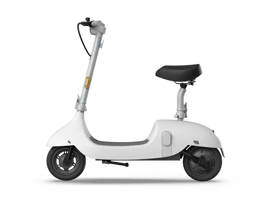 OKAI Retro-Style Electric Scooter with Comfortable Seat & 10" Wheels - Up to 35 Miles Range & 15.5mph Top Speed