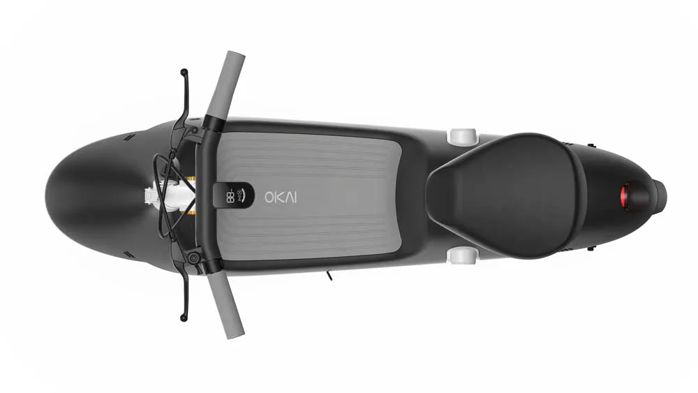 OKAI Retro-Style Electric Scooter with Comfortable Seat & 10" Wheels - Up to 35 Miles Range & 15.5mph Top Speed