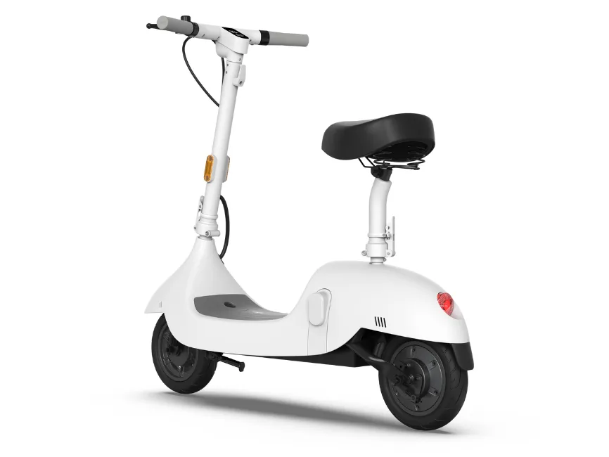 OKAI Retro-Style Electric Scooter with Comfortable Seat & 10" Wheels - Up to 35 Miles Range & 15.5mph Top Speed