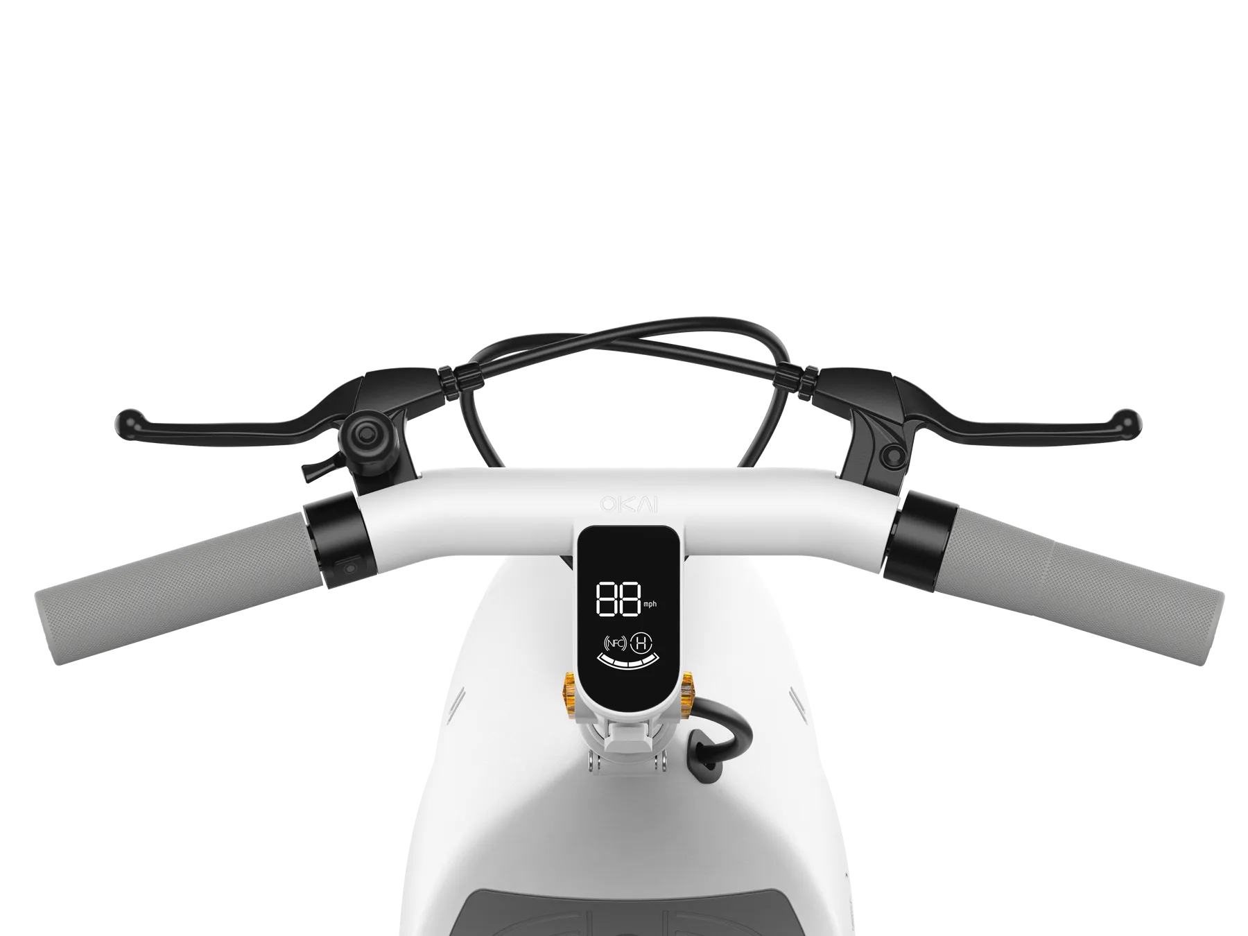 OKAI Retro-Style Electric Scooter with Comfortable Seat & 10" Wheels - Up to 35 Miles Range & 15.5mph Top Speed