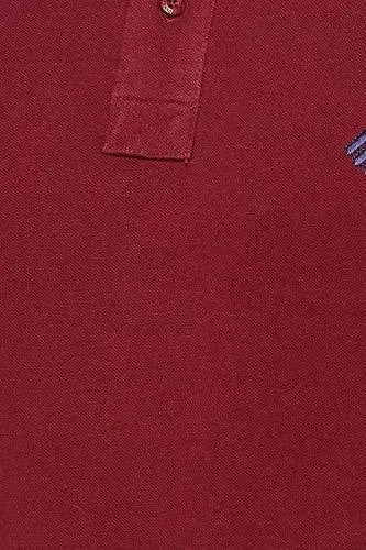 ONN Men's Cotton Polo T-Shirt (Pack of 2) in Solid Grey Melange-Maroon colours