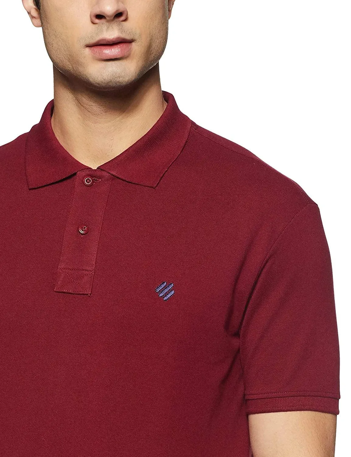 ONN Men's Cotton Polo T-Shirt (Pack of 2) in Solid Grey Melange-Maroon colours