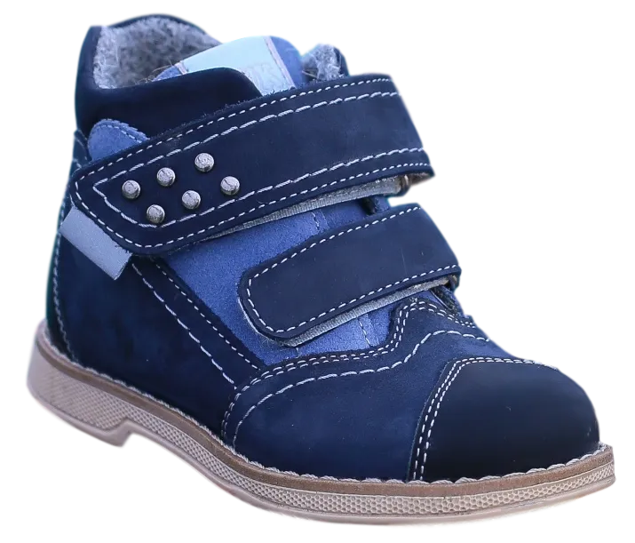 Orthopedic Boots TW-406-3 Autumn Winter Outdoor Shoes Two Fasteners Baby Toddler Kids Boys Girls