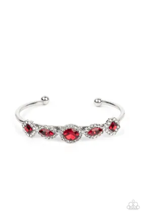 Paparazzi Simmer on GLOW Red Bracelet