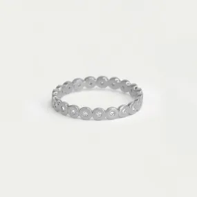 Petit Pavé Simple Stacking Ring