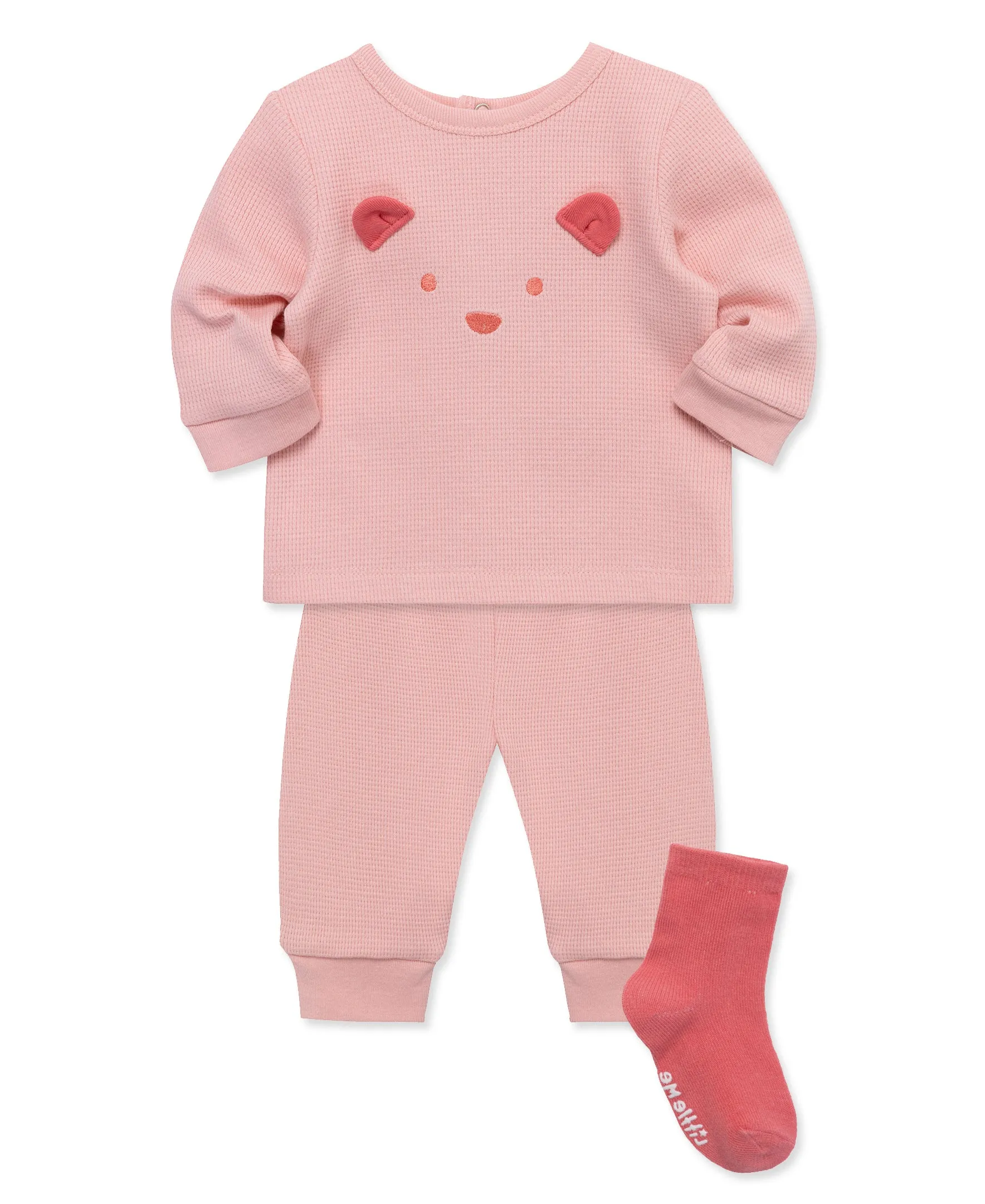 Pink Bear Jogger Set