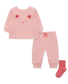 Pink Bear Jogger Set