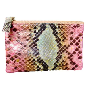 Pink Multicolor Zip Pouch