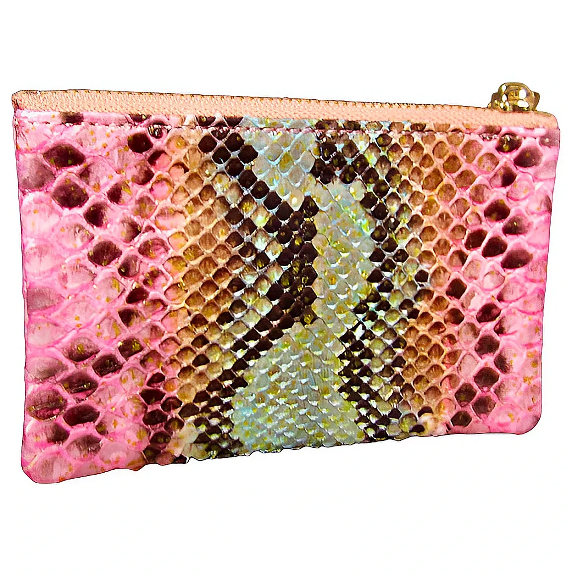 Pink Multicolor Zip Pouch