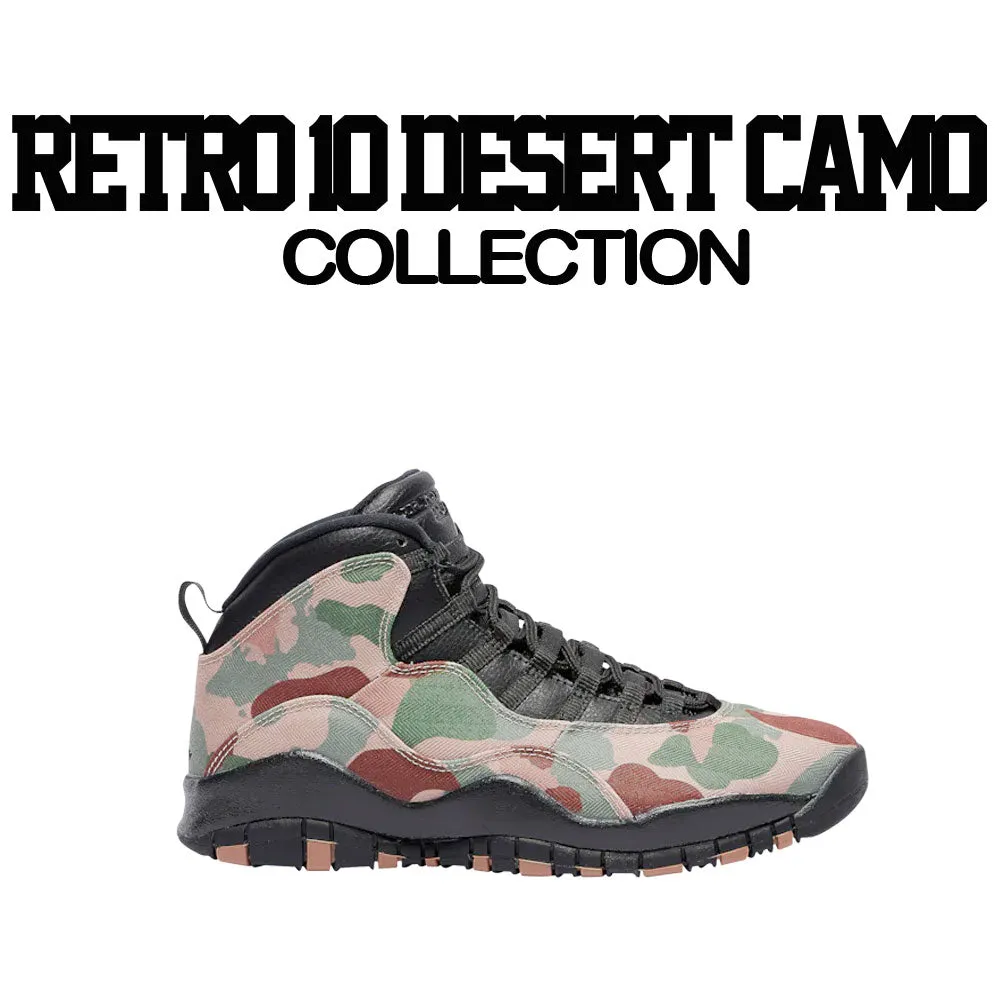 Retro 10 Desert Camo Shirt -Living Life - Black