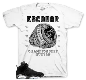 Retro 6 Metallic Silver Champ Hustle Shirt