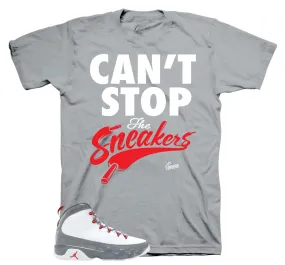 Retro 9 Fire Red Can't Stop Shirt