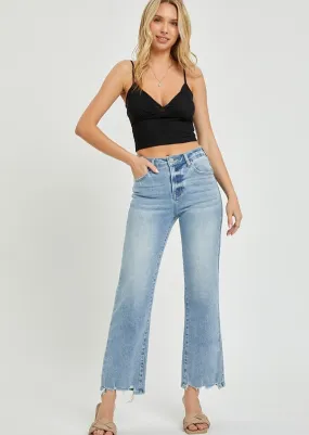 Risen High Rise Relaxed Straight Jean - Plus