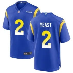 Russ Yeast Los Angeles Rams Nike Game Jersey - Royal