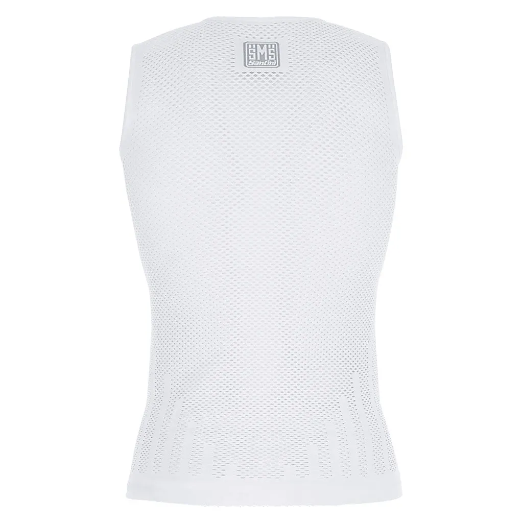 Santini Mesh Sleeveless Baselayer - White