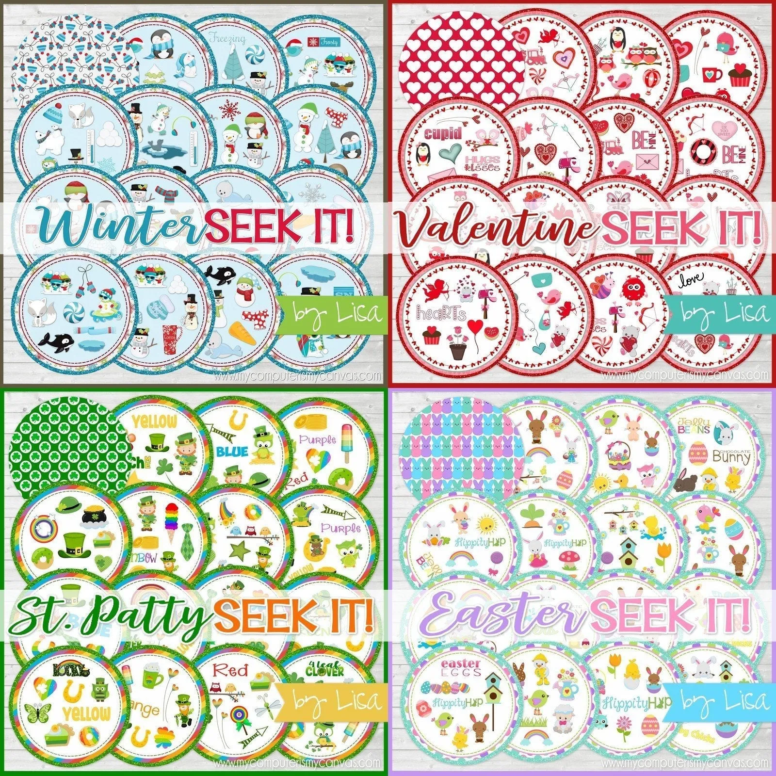 Seek IT! Games {ANNUAL COLLECTION} PRINTABLE