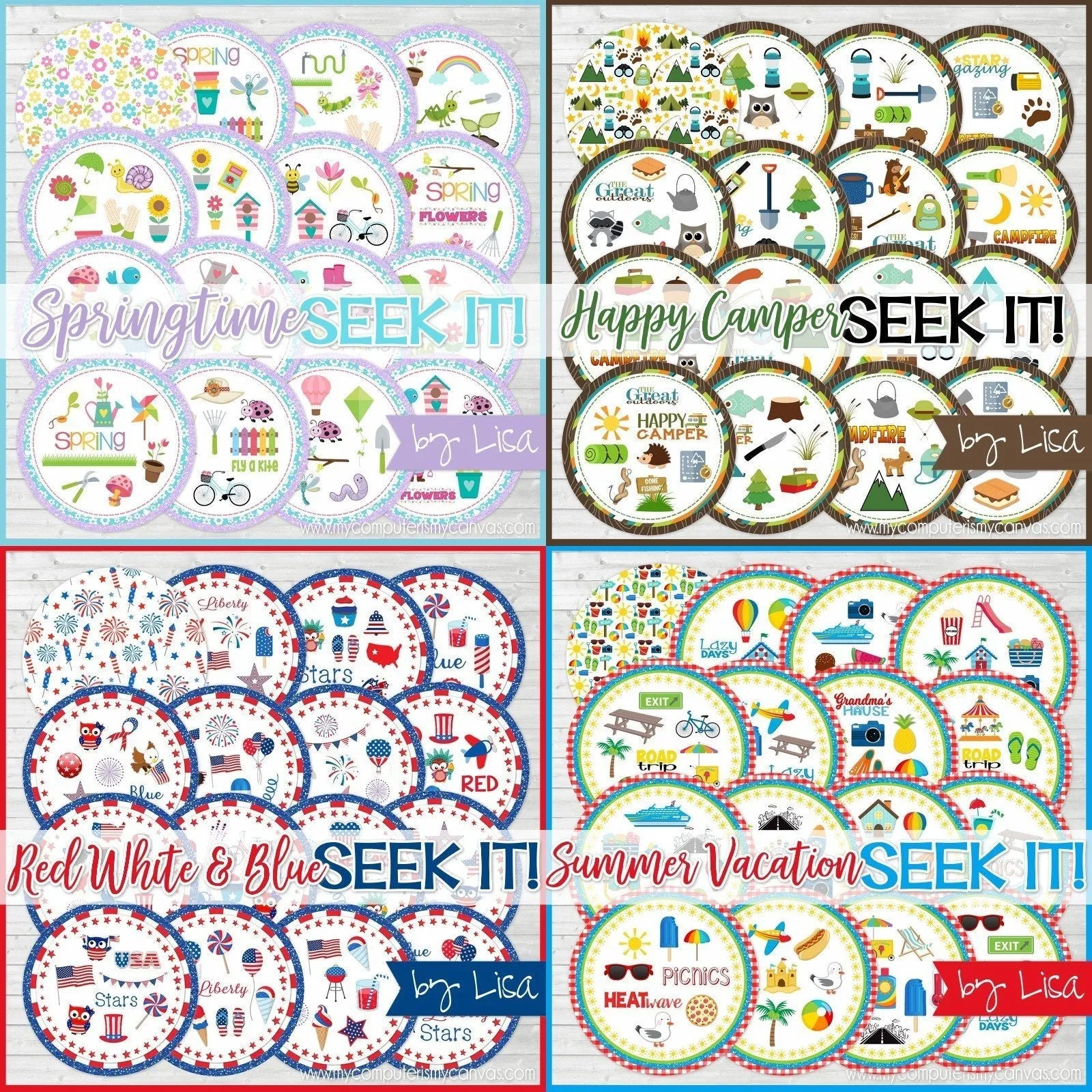 Seek IT! Games {ANNUAL COLLECTION} PRINTABLE