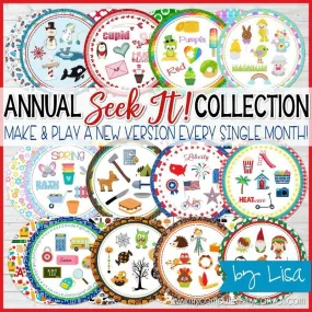 Seek IT! Games {ANNUAL COLLECTION} PRINTABLE