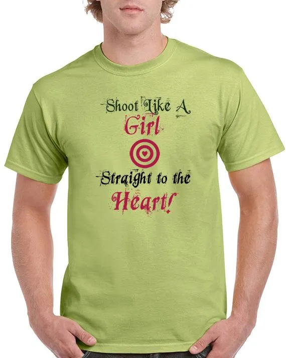 Shoot Like a Girl - Straight to the Heart T-Shirt