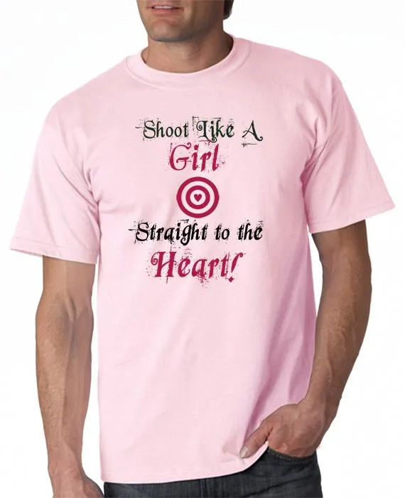 Shoot Like a Girl - Straight to the Heart T-Shirt