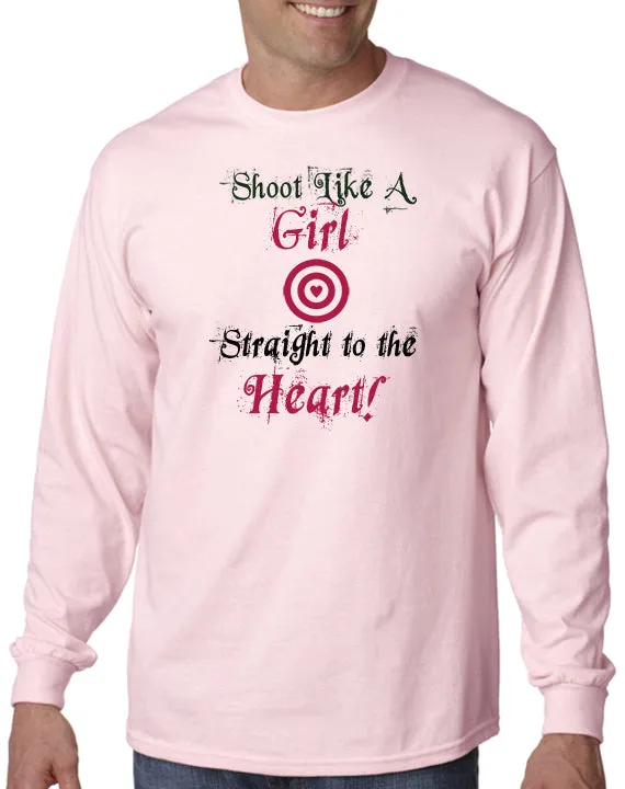 Shoot Like a Girl - Straight to the Heart T-Shirt