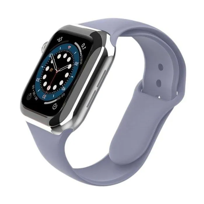 Silicone Sports Band for Apple Watch 45mm - Lavender Gray