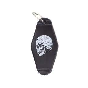 Skulled Keyring Black