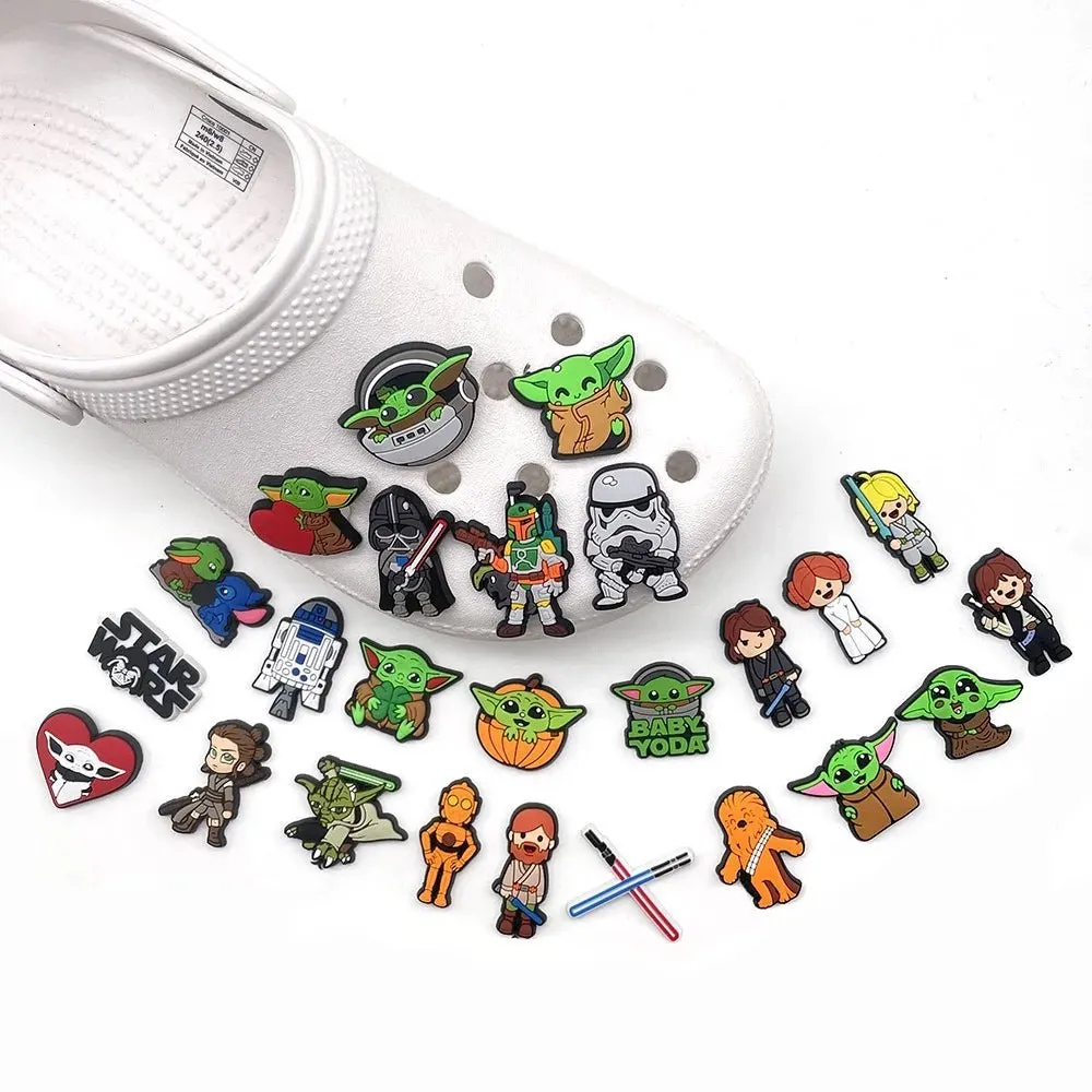 Star Wars Shoes Charms Cartoon Sandals Accessories Buckle Clogs