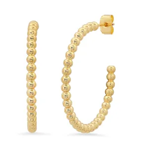 TAI Medium Gold Ball Hoops