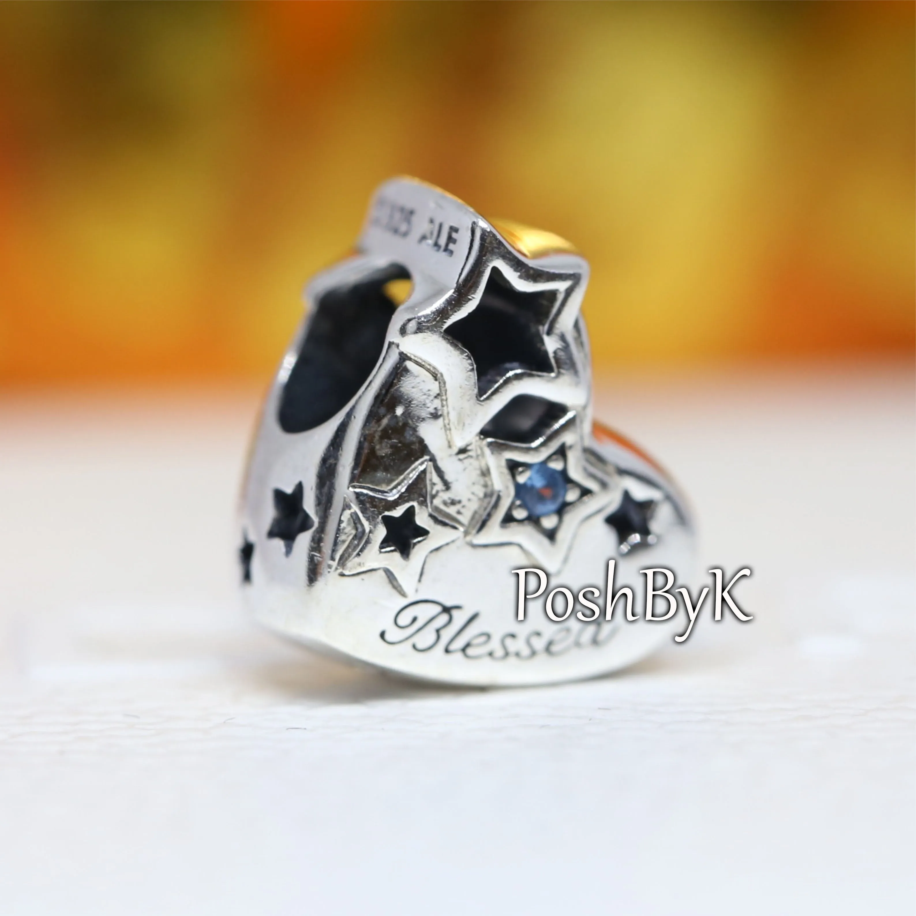 Thankful Heart & Stars Charm 799527C01