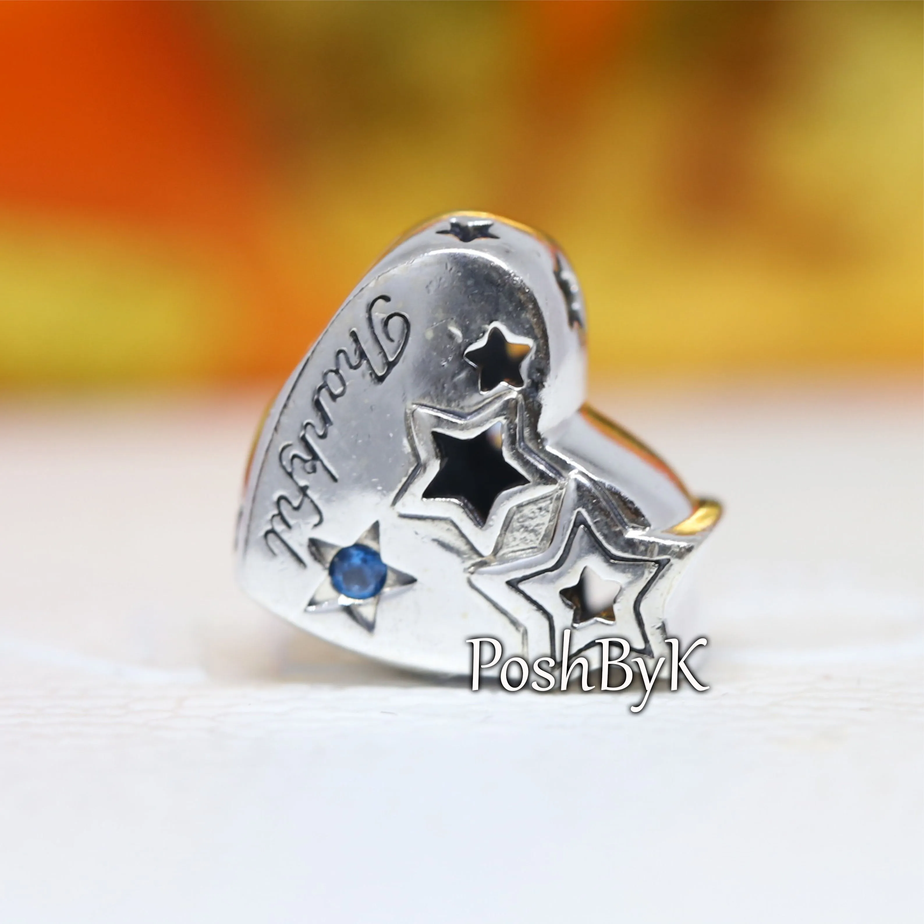 Thankful Heart & Stars Charm 799527C01