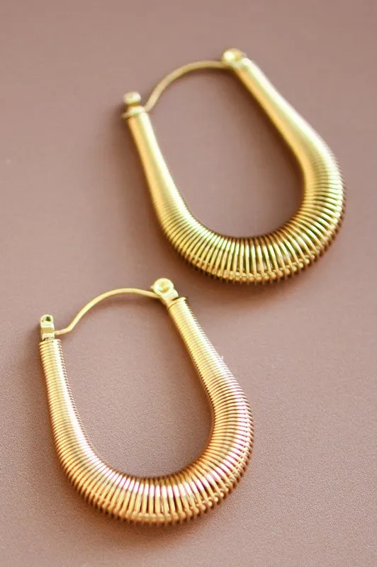 The Billie Coil Spring Hoop Earrings