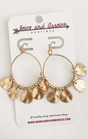 The Dangle Teardrop Earring - Gold