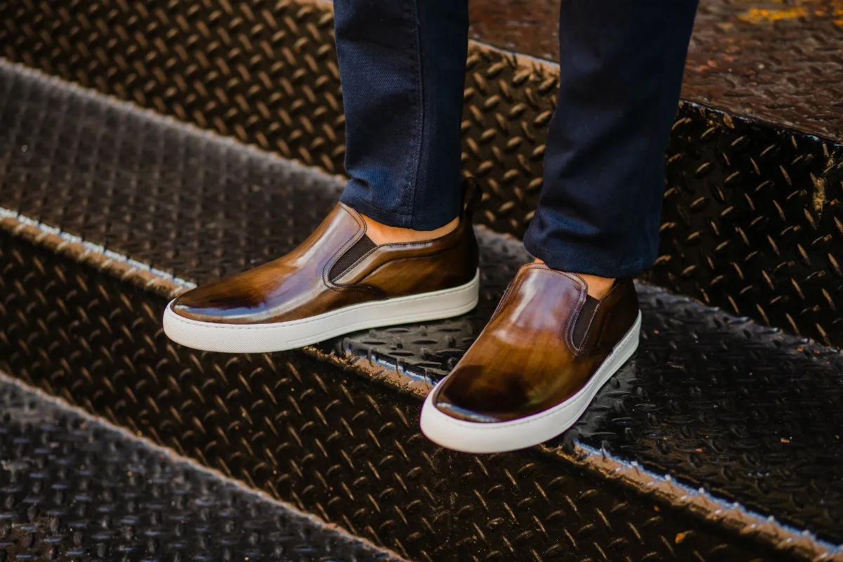 The Ellis Slip-On Sneaker - Brown