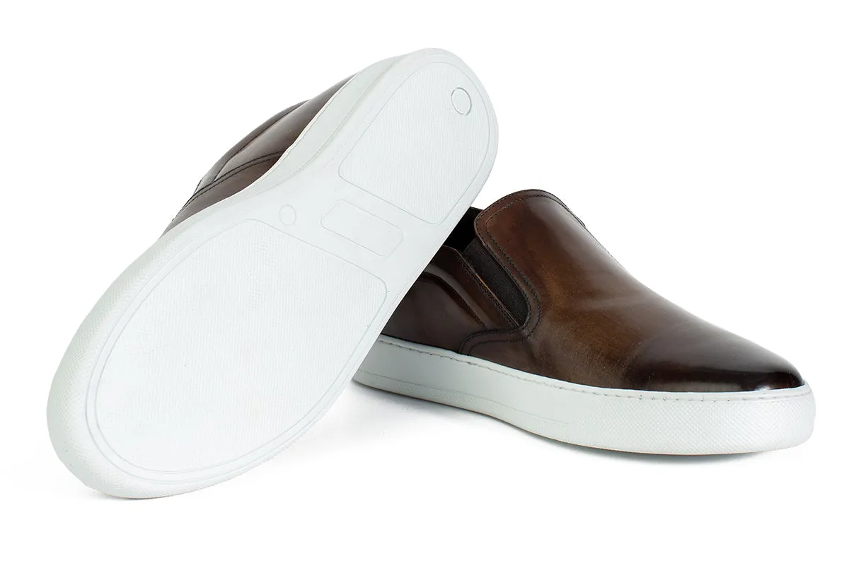 The Ellis Slip-On Sneaker - Brown