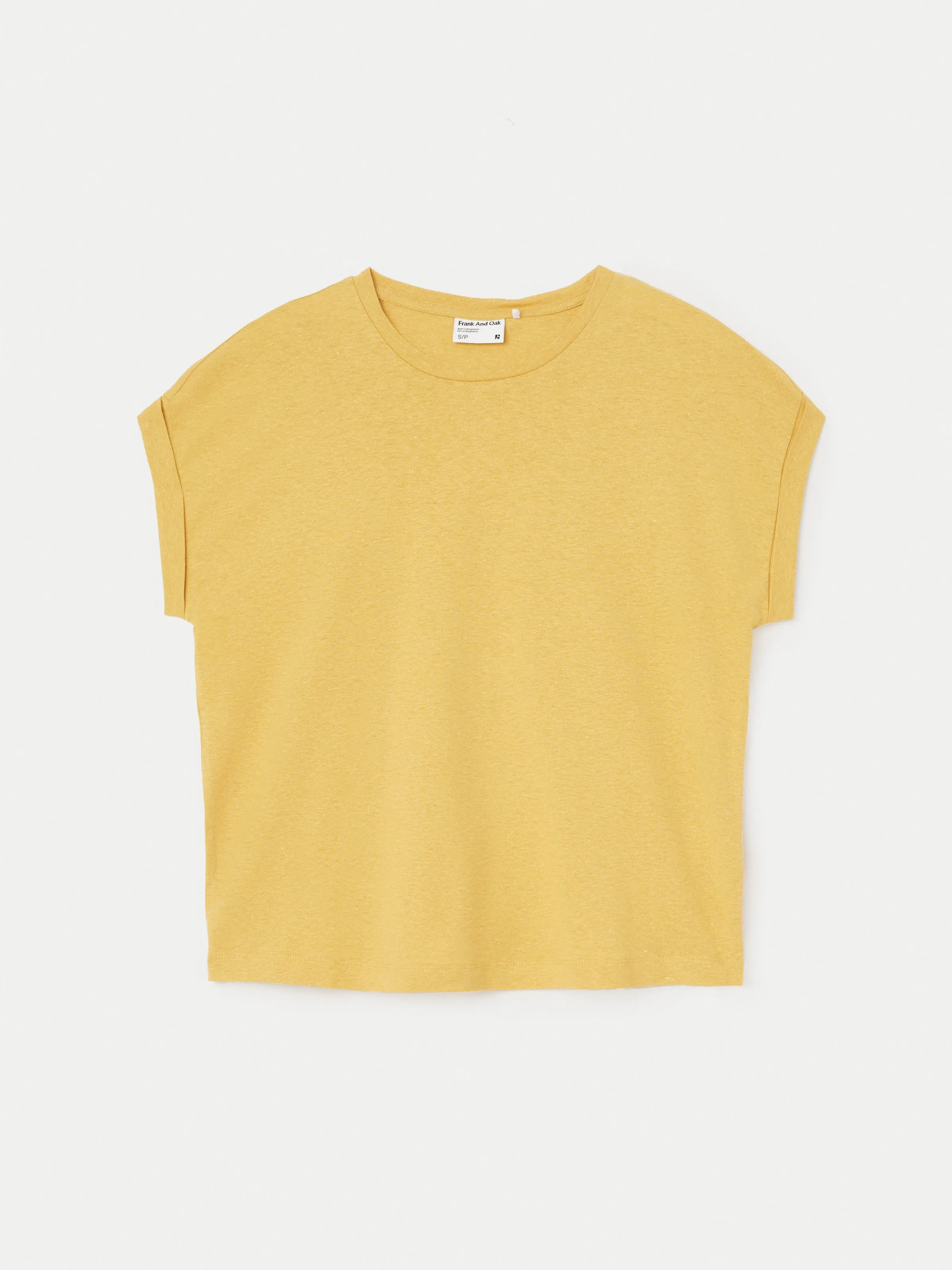 The Hemp Relaxed T-Shirt in Golden Sand