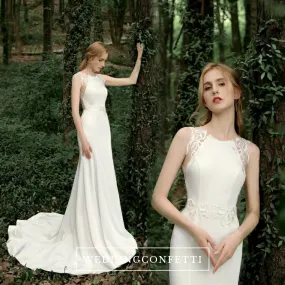 The Jessamy Wedding Bridal Sleeveless White Gown