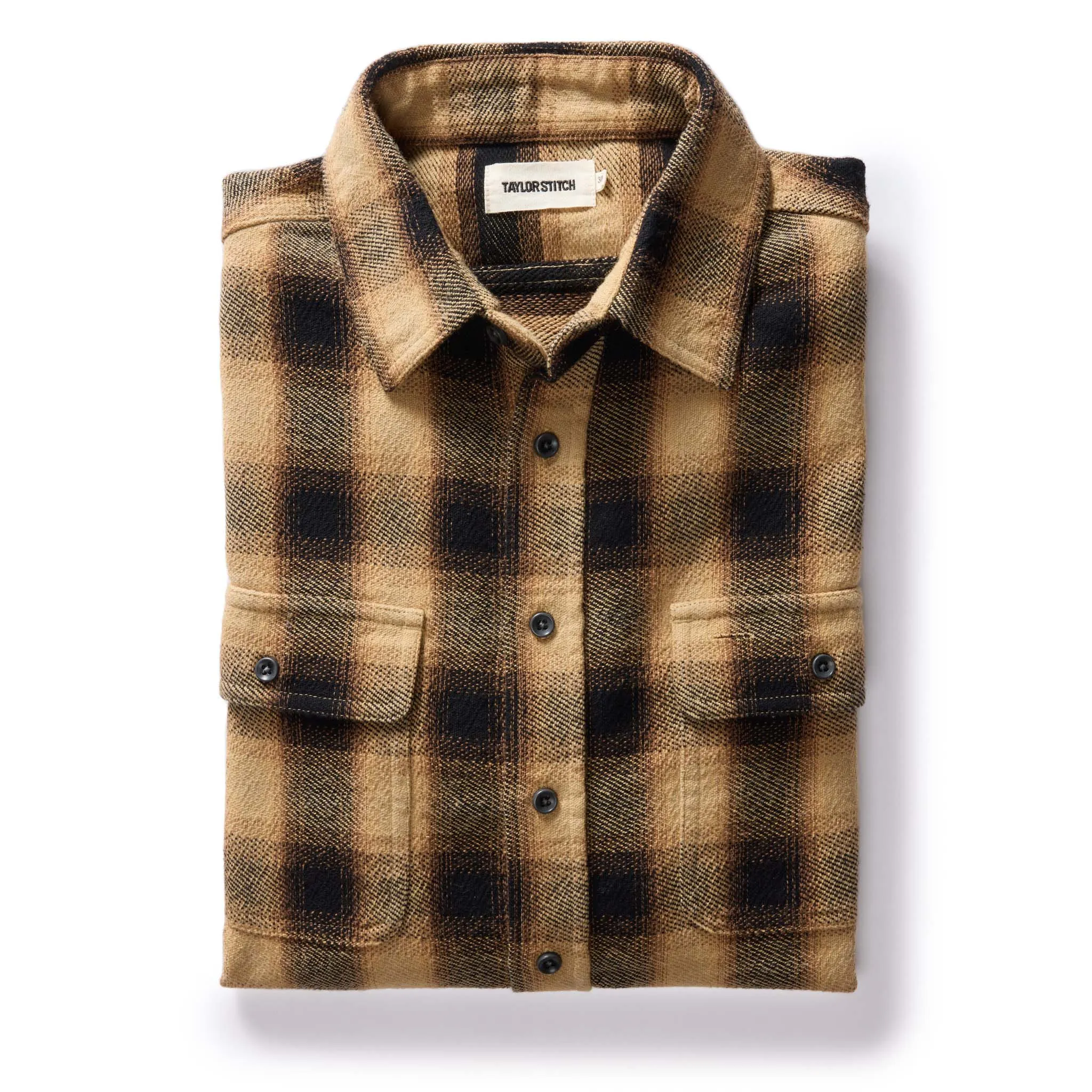 The Ledge Shirt in Brass Plaid