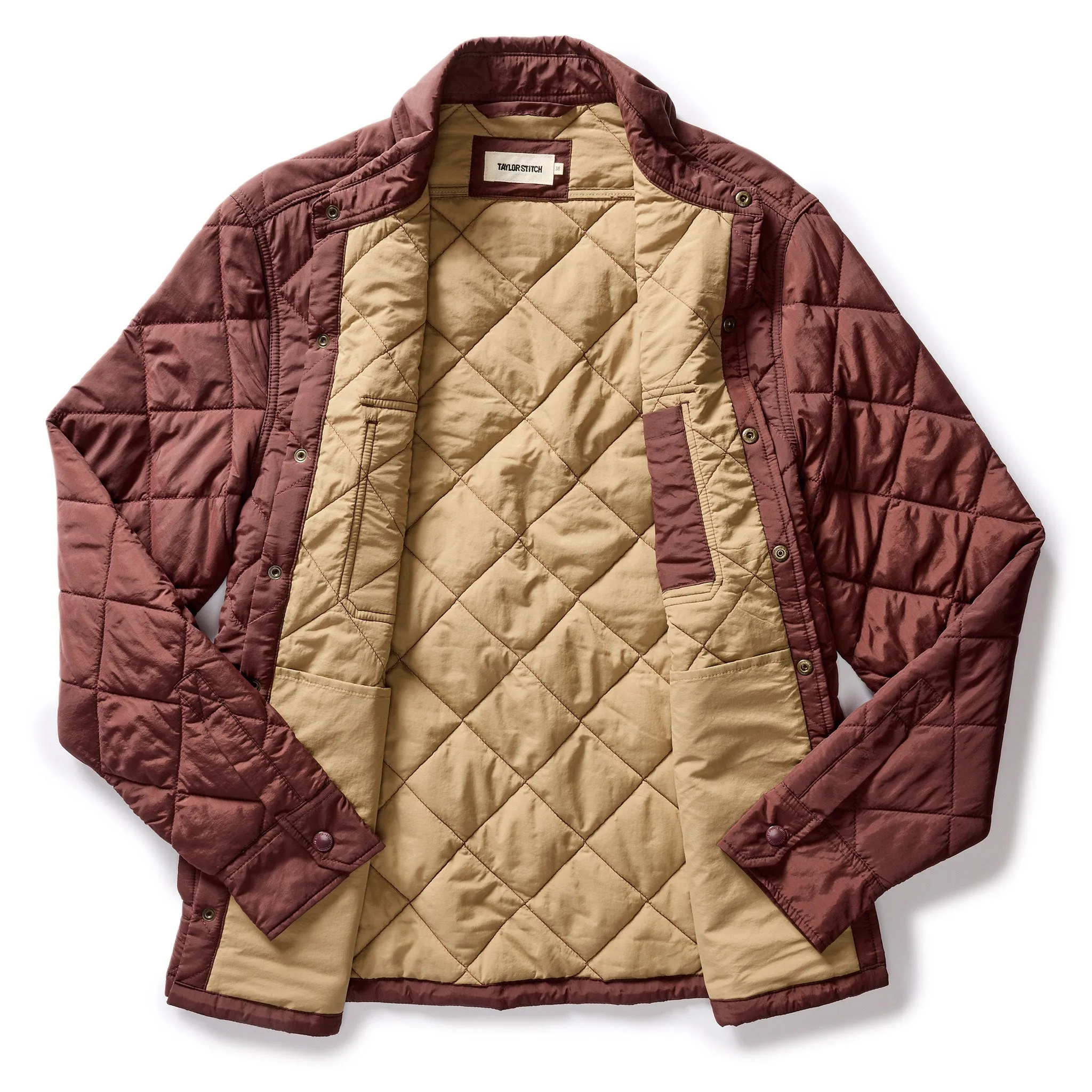 The Miller Shirt Jacket in Burgundy