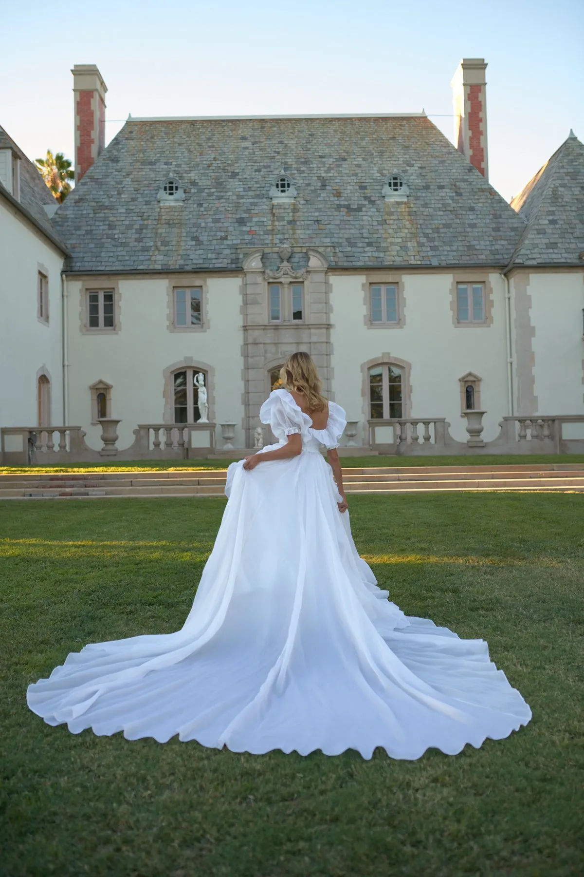 The Silk Satin in Bloom Bridal Gown, Made to Order