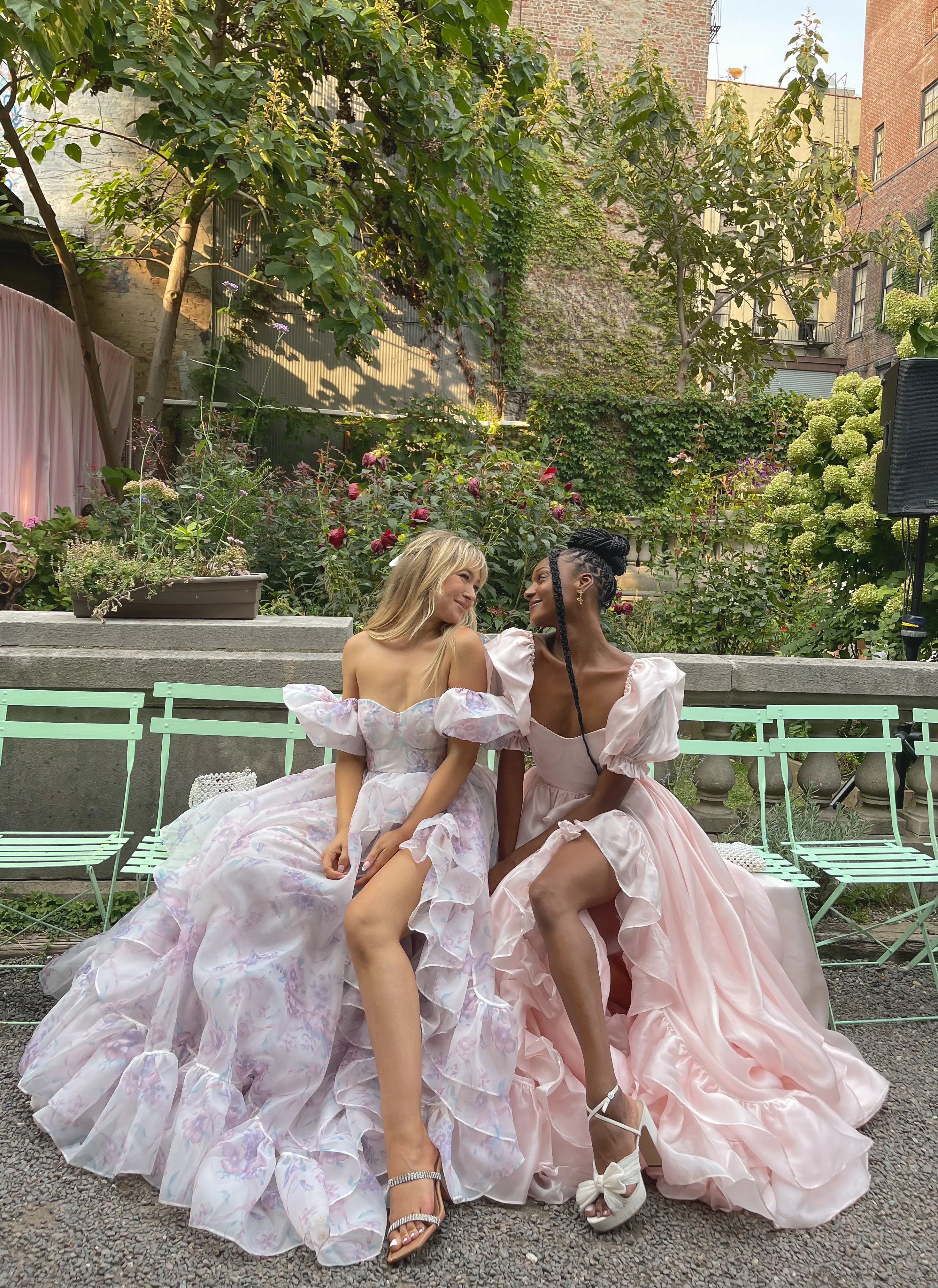 The Silk Satin in Bloom Bridal Gown, Made to Order