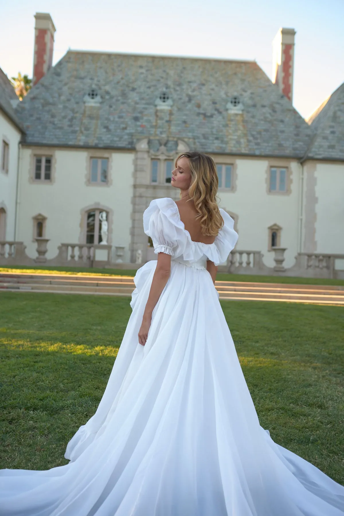 The Silk Satin in Bloom Bridal Gown, Made to Order