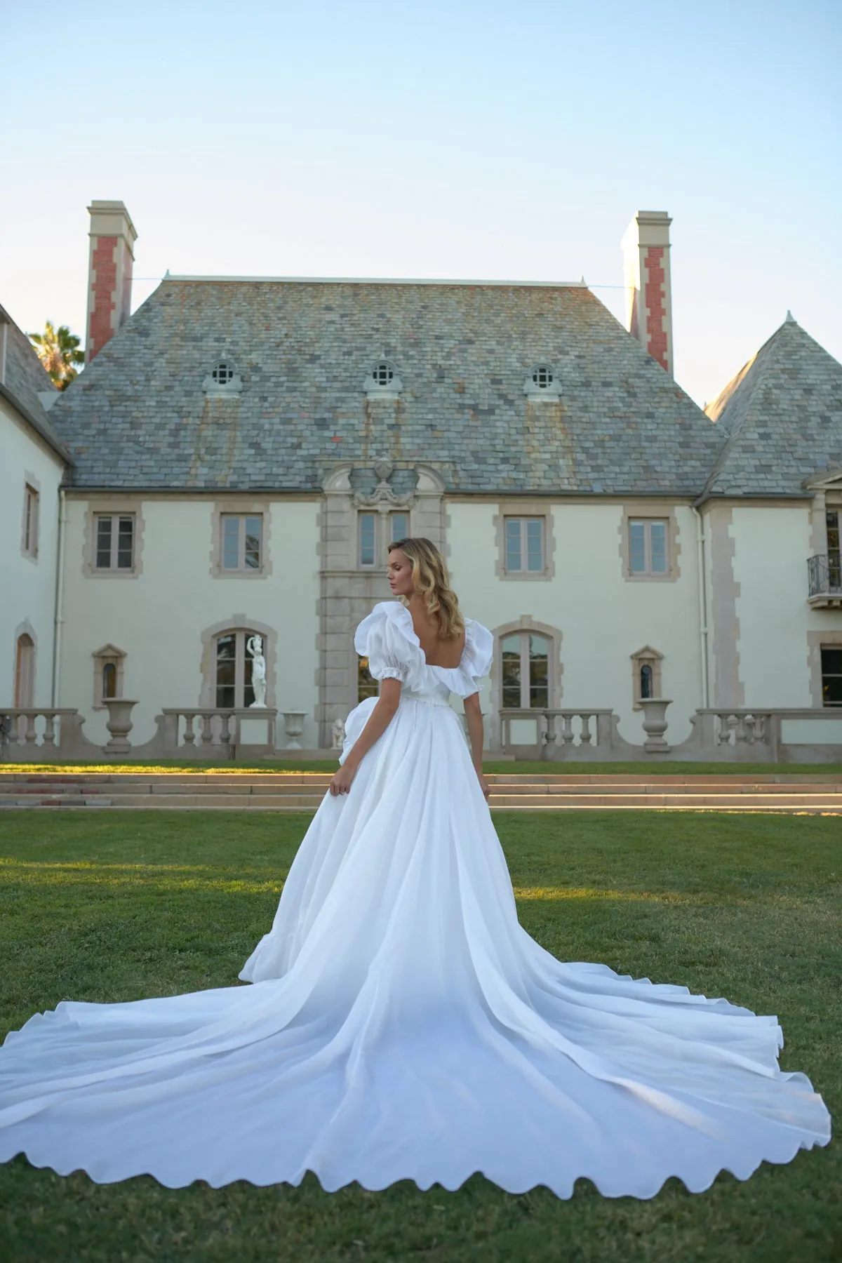 The Silk Satin in Bloom Bridal Gown, Made to Order