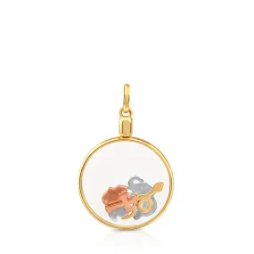 Tous Vermeil Silver Idol Locket Pendant 712364660