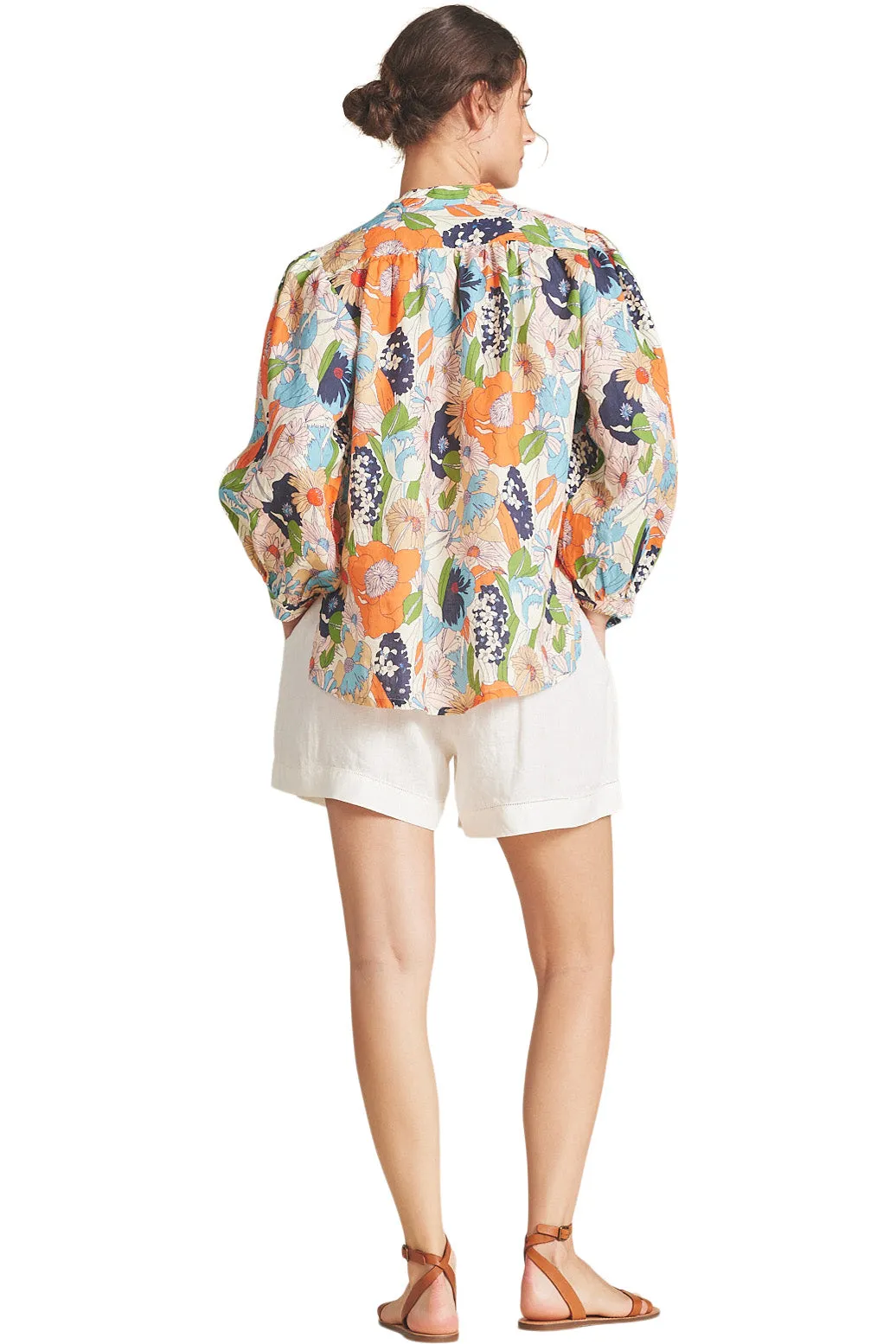 Trovata Birds of Paradis Bailey Blouse in Selva Floral