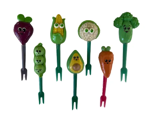 Vegetable Handmade Food Picks (7 pieces)